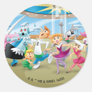 The Jetsons   Family Dance Party Classic Round Sticker