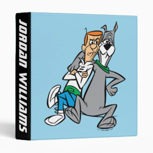 The Jetsons George & Astro Add Your Name 3 Ring Binder