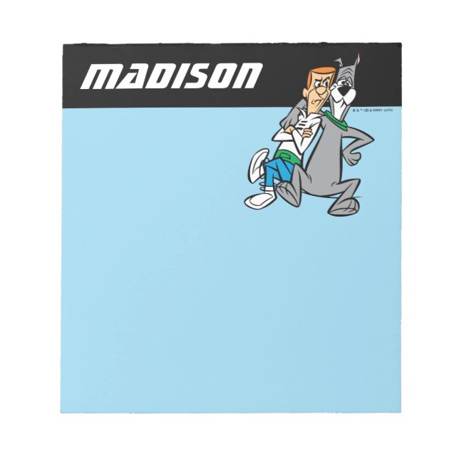 The Jetsons | George & Astro | Add Your Name Notepad (Front)