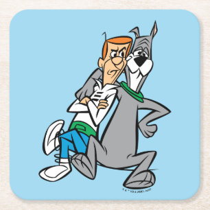 The Jetsons George & Astro Buddies Square Paper Coaster