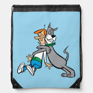 The Jetsons George & Astro Hug Drawstring Bag
