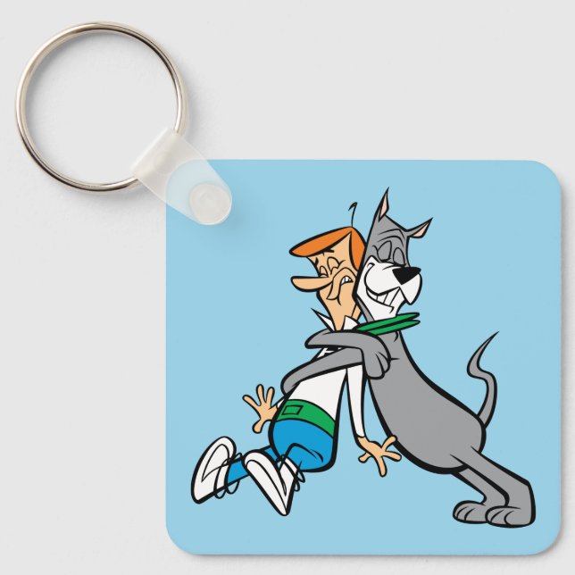 The Jetsons | George & Astro Hug Keychain (Front)