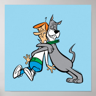 The Jetsons | George & Astro Hug Poster