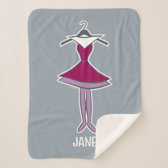 The Jetsons | Jane's Dress Sherpa Blanket (Front)
