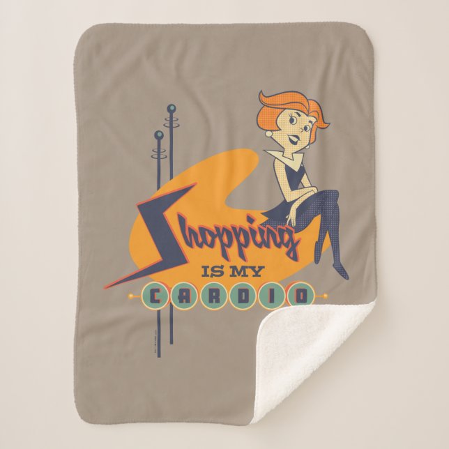 The Jetsons | Shopping is My Therapy Sherpa Blanket (Front)