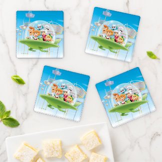 The Jetsons | The Family Flying Car Coaster Set