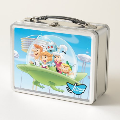 The Jetsons  The Family Flying Car Metal Lunch Box