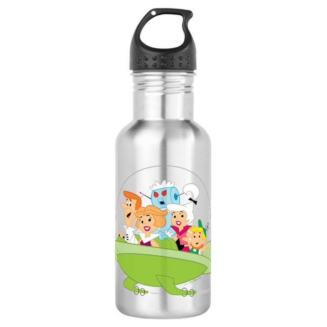 The Jetsons | The Family Flying Car Stainless Steel Water Bottle (Front)