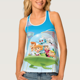 The Jetsons The Family Flying Car Tank Top