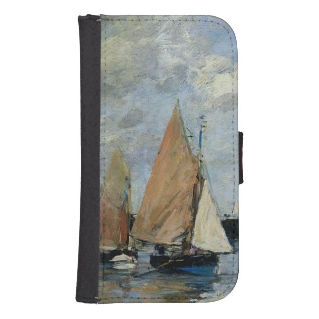 The Jetty at High Tide, Trouville Samsung Galaxy Wallet Case (Front)