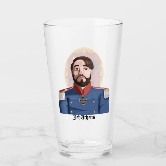 The JevAthens Beer Glass (Front)