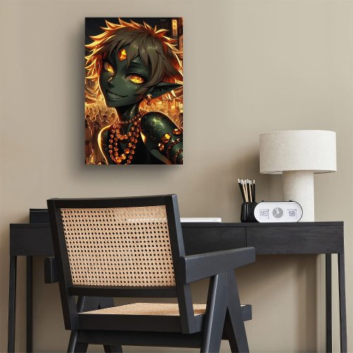 The Jeweled Joker Canvas Print