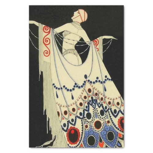 The Jewelled Gown Art Deco by Jose Carlos Tissue Paper