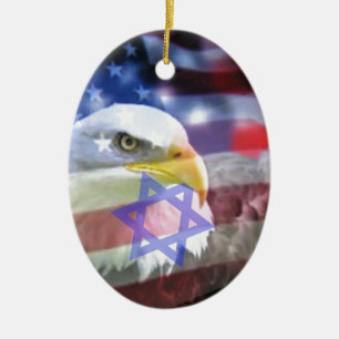 The Jewish American. Ceramic Ornament