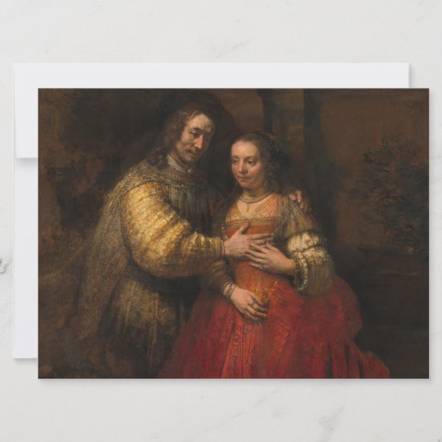 The Jewish Bride (by Rembrandt) Card (Front)