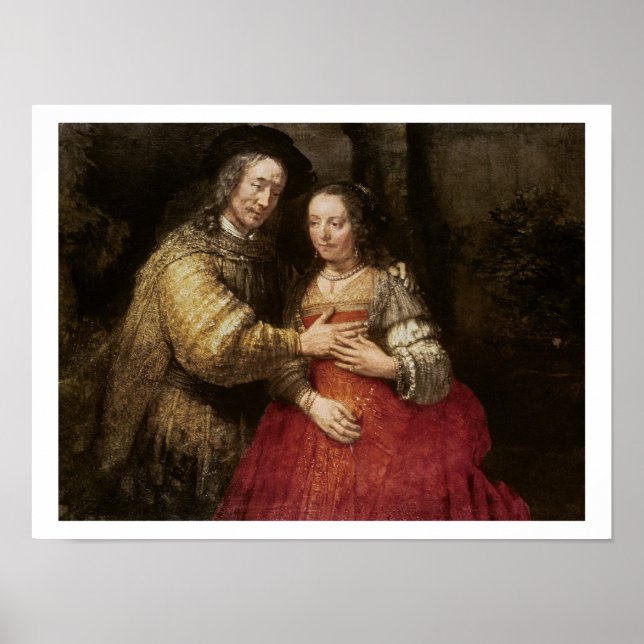 The Jewish Bride, c.1667 (oil on canvas) Poster (Front)