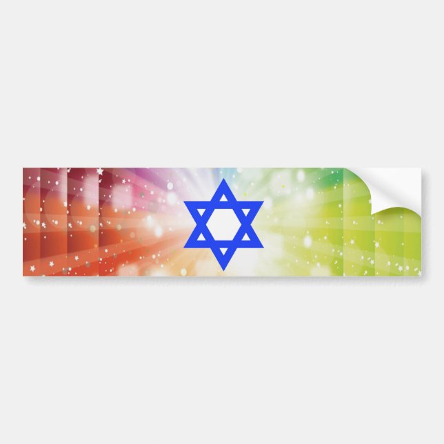 The Jewish burst of lights. Bumper Sticker (Front)