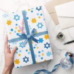 The Jewish Star Of David Wrapping Paper<br><div class="desc">A Wrapping Paper Of The Jewish Star Of David. Colorful and Bright For Hanukkah.</div>