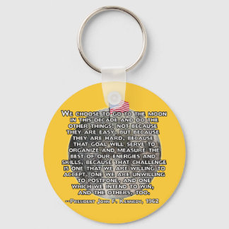 The JFK Quote That Sent Humans to the Moon Keychain