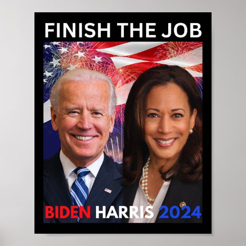 The Job_biden Harris 2024 Political Tee Democrats  Poster