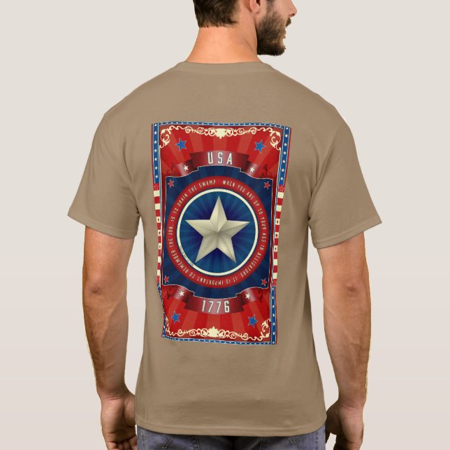 The Job is to Drain the Swamp T-Shirt (Back)