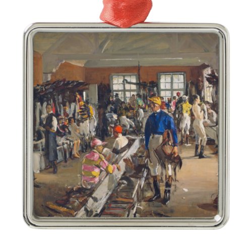 The Jockeys' Dressing Room at Ascot Racecourse Metal Ornament