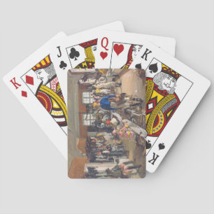 The Jockeys' Dressing Room at Ascot Racecourse Poker Cards