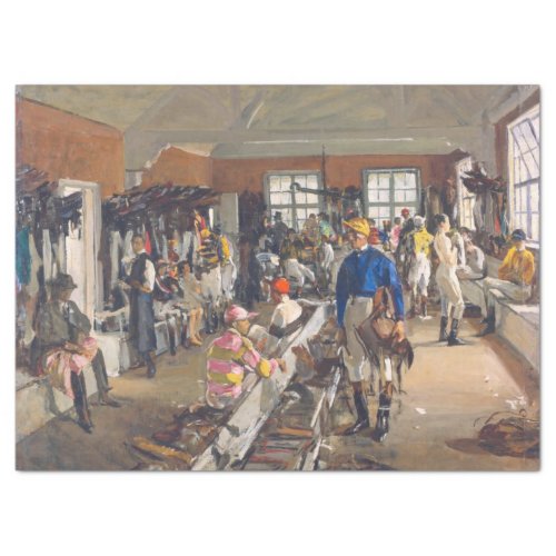 The Jockeys Dressing Room at Ascot Racecourse Tissue Paper