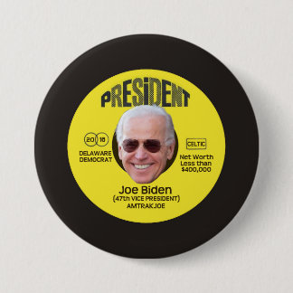 The Joe Biden Record Pinback Button