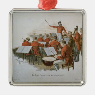 The Johann Strauss Orchestra at a Court Ball Metal Ornament