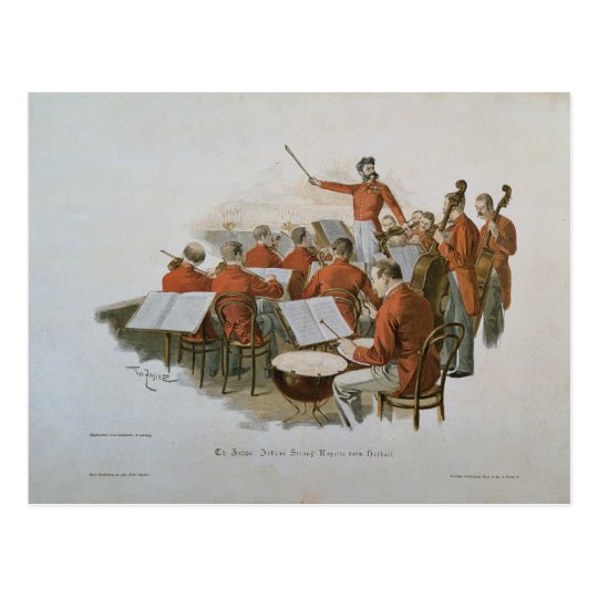 The Johann Strauss Orchestra at a Court Ball Postcard