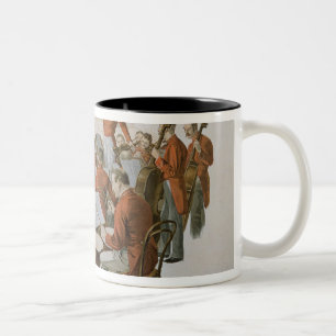 The Johann Strauss Orchestra at a Court Ball Two-Tone Coffee Mug