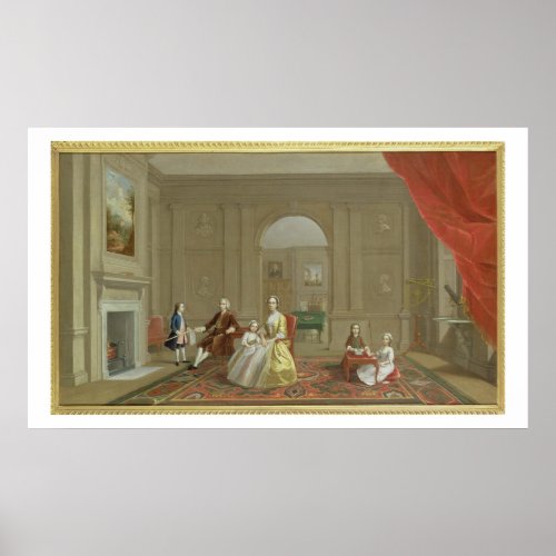 The John Bacon Family c1742_43 oil on canvas Poster