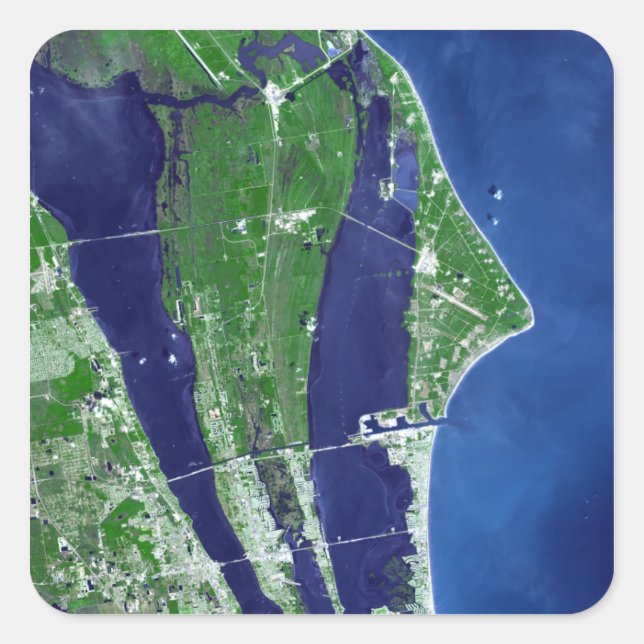 The John F Kennedy Space Center Square Sticker (Front)