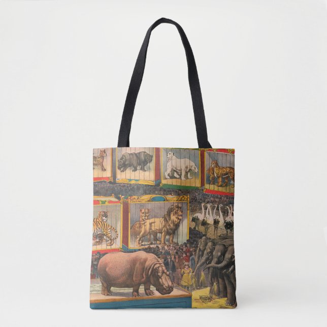 The John Robinson Largest, Most Complete Menagerie Tote Bag (Front)
