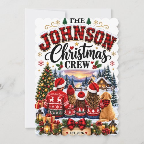 The Johnson Christmas Crew Family Christmas Card