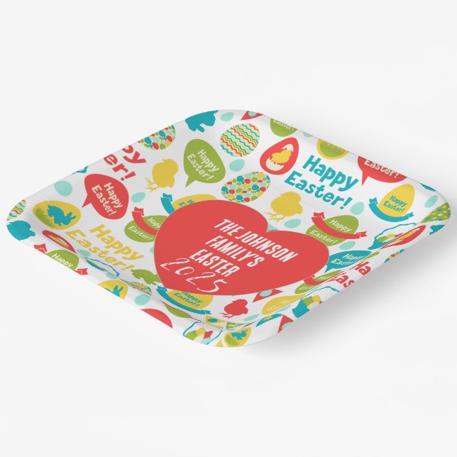 The Johnson Family's Easter 2025  Plate (Angled)