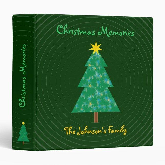 The Johnson's Family | Christmas Memories 3 Ring Binder (Front/Spine)
