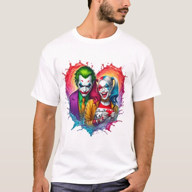 The Joker and Harlequin  T-Shirt (Front)