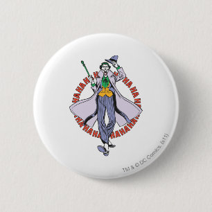 The Joker Cackles Pinback Button