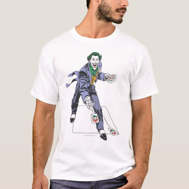 The Joker Casts Cards T-Shirt (Front)