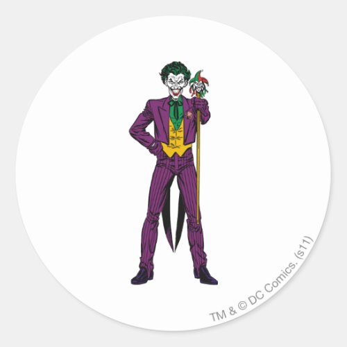 The Joker Classic Stance Classic Round Sticker
