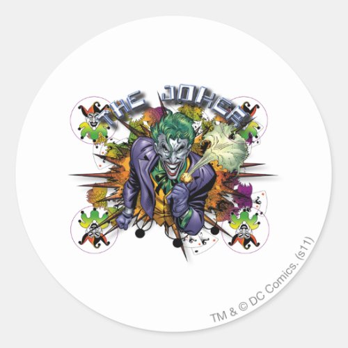 The Joker _ Explosion Classic Round Sticker