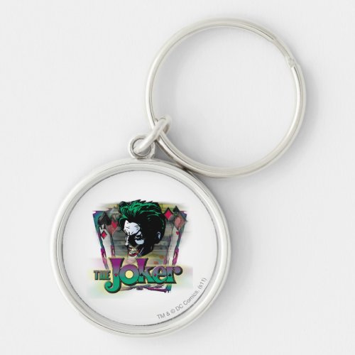 The Joker _ Face and Logo Keychain
