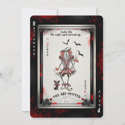 The Joker  Little Black Dog Halloween Card