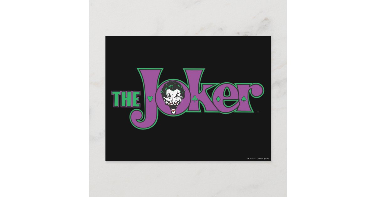 The Joker Logo Postcard | Zazzle