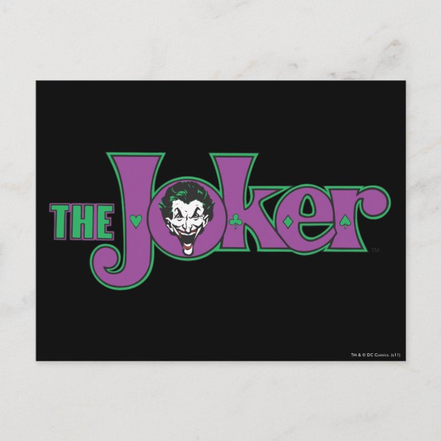 The Joker Logo Postcard (Front)