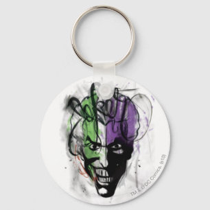 The Joker Neon Airbrush Portrait Keychain