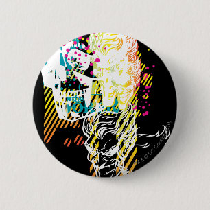 The Joker Neon Montage Pinback Button