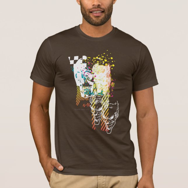 The Joker Neon Montage T-Shirt (Front)